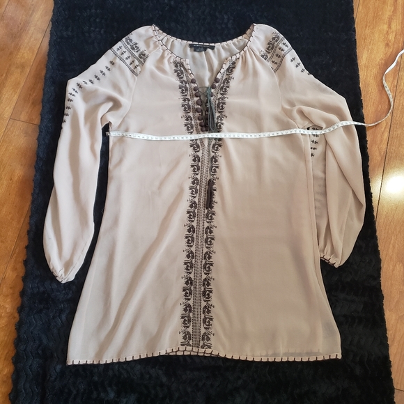 BCBG transparent tunic long sleeves one size - Picture 8 of 8